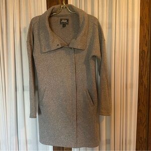 Roots Canada Gray Marled Sweater Coat